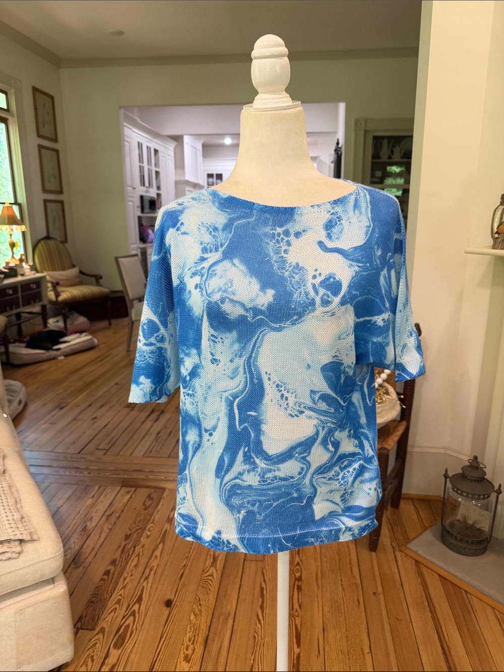Luisa Ricci Short Dolman Sleeve Bateau Neck Sweater Size M